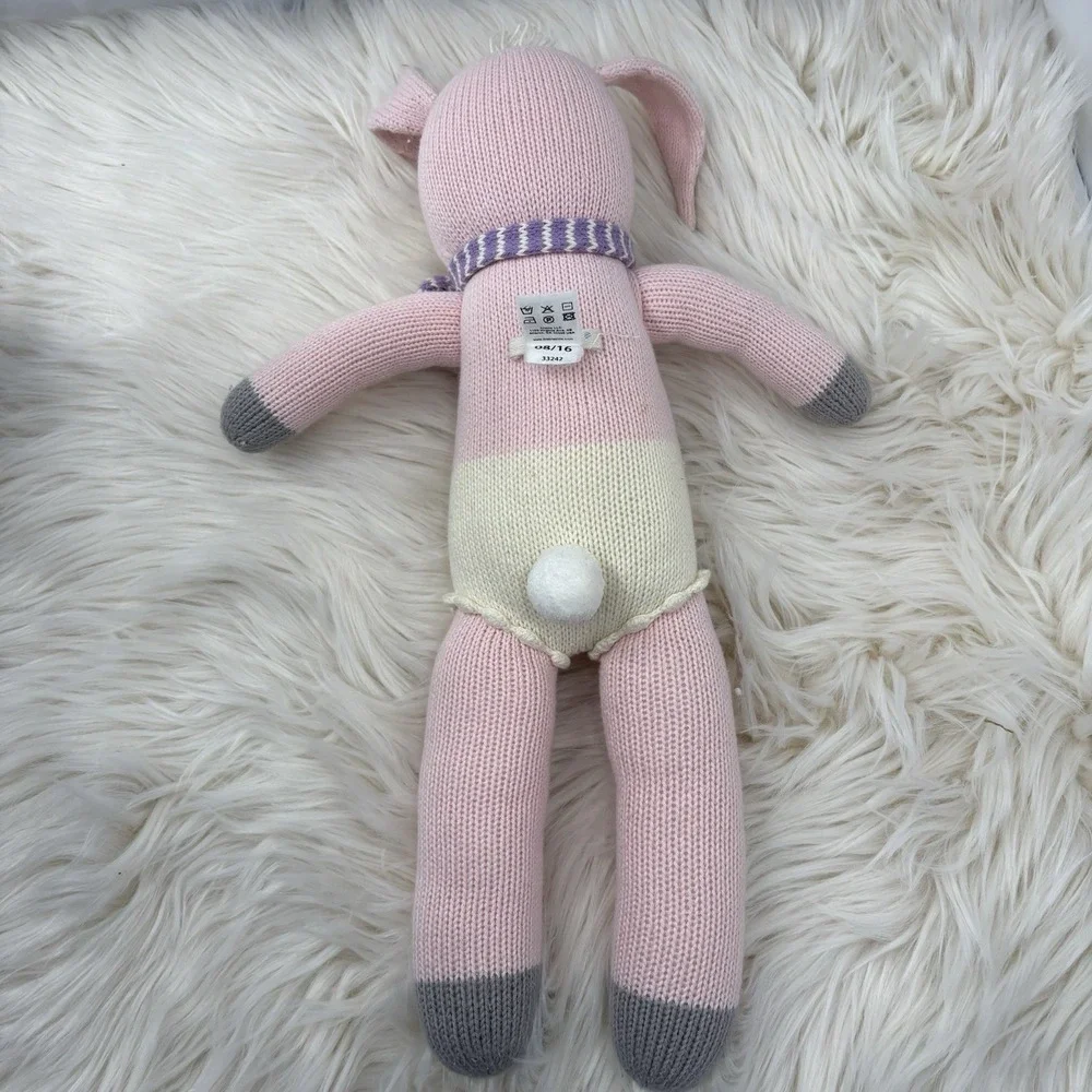 Blabla Fleur Bunny Rabbit Pink Purple Scarf 16